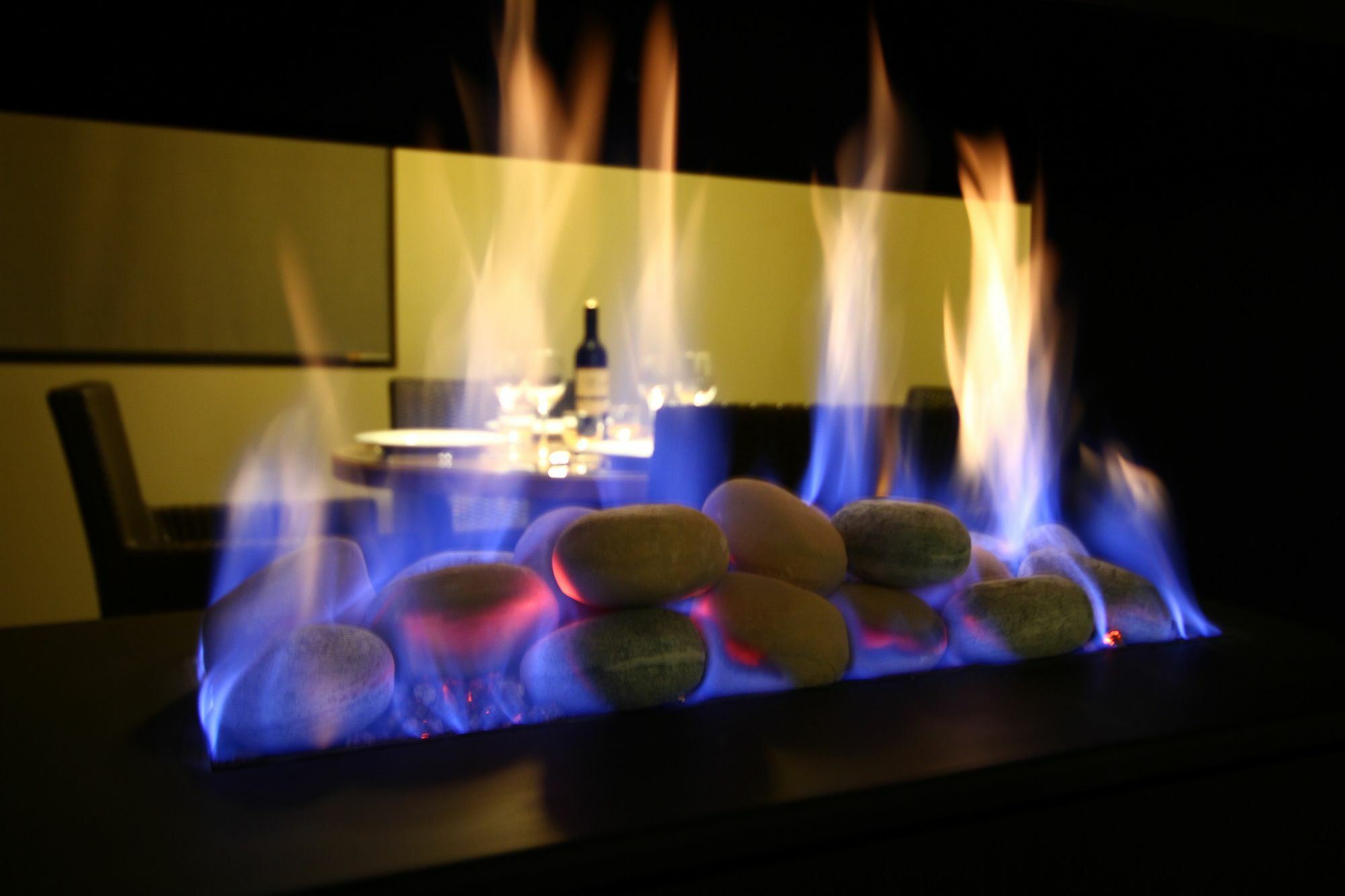 Chateau Elan At The Vintage Pokolbin Eksteriør bilde A bioethanol fireplace